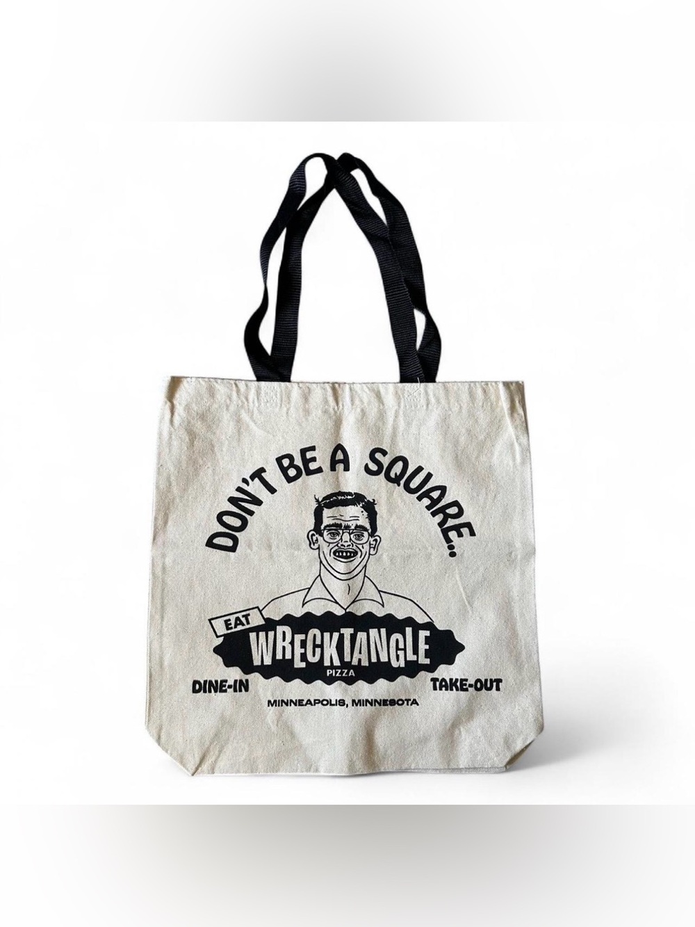 Wrecktangle Pizza Canvas Tote
